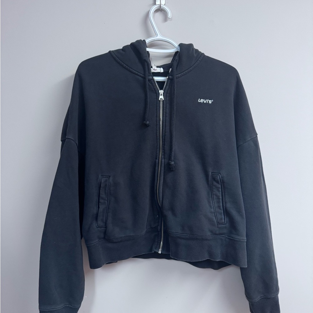 Levi's Black Zip-Up Hoodie